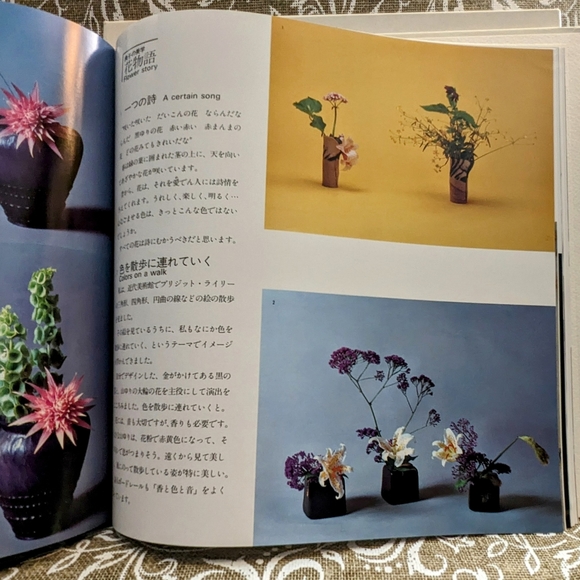 Ikebana "Poesy in life through flowers" by Norika Ohno 1980 Book & Slipcover - Picture 4 of 7